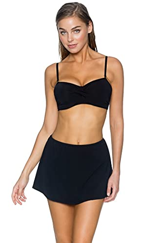 Sunsets Women's Standard Iconic Twist Bandeau Swimsuit Bikini Top With Underwire, Black, 36Dd #TOP3