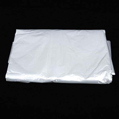 Fdit 50Pcs Disposable See-Through Clothes Dust Bags Dry Cleaning Garment Covers (3 Sizes (#2), Clear - Image 4