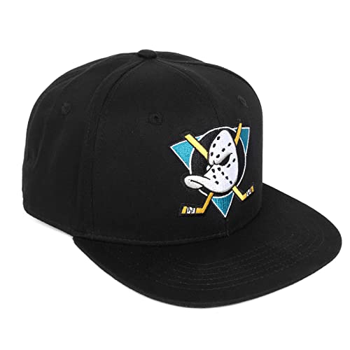 Image of TRIVINKIN Mighty Ducks hat Men's Duck hat Hockey Cap Adjustable Snapback Baseball Hat with Embroidered Logo Size (S-XL)