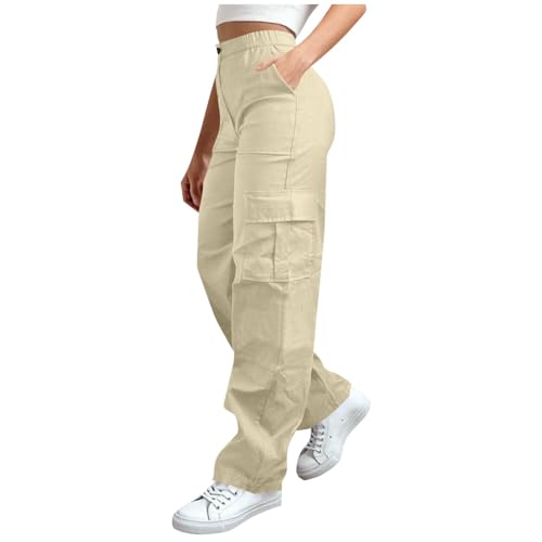 MaMiDay Baggy Cargo Pants for Women High Waisted Open Leg Pants...
