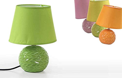 Lampada lumetto base in ceramica tonda 12 * 28 cm da tavola colori assortiti REF-793783