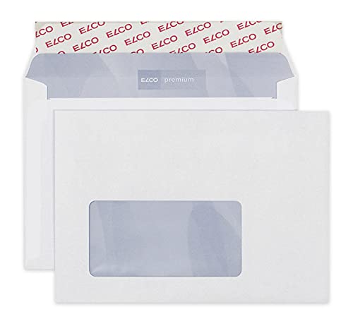 Elco Briefumschläge Office Box C6 hochweiß Haftklebung Fenster links I