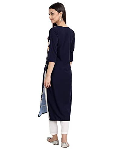 Image of Women's Crepe Straight Kurta
