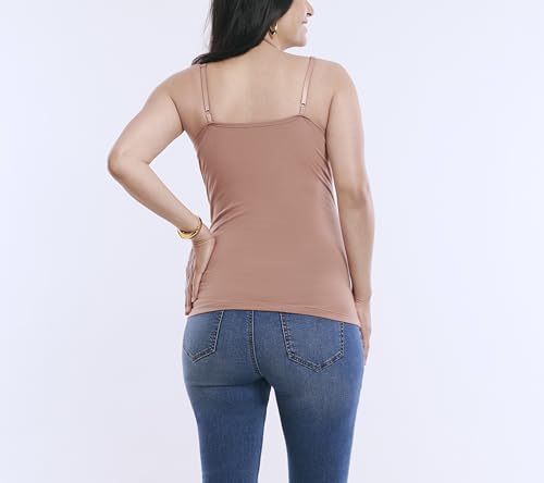 Motherhood Maternity Women's Clip Down Nursing Tank Top Cami with Adjustable Straps and Built-in Shelf Bra for Breastfeeding4