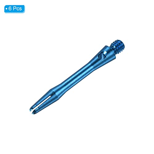 Image of PATIKIL 35mm Aluminum Dart Shafts, Medium 2BA Thread Dart Stems Dart Accessories Throwing Fitting for Steel Tip - 6 Pack (Sky Blue)