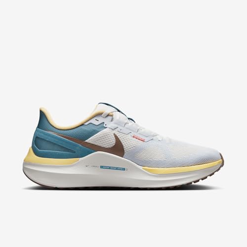 Nike Structure 25 Men's Road Running Shoes (HV5976-121, Summit White/Summit White/Soft Yellow/Mink Brown)3