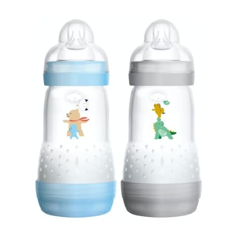 MAM - Set de 2 biberones anticólicos con tetina suave y autoesterilización Cover