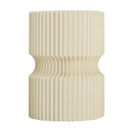 YJEUZCD Cartón Cilindro Soportes para Fiesta, Redondo Pedestal Pedestal, Plegable Cumpleaños Boda Papel Columnas, Flor Pedestal Soportes Mostrar Decoración Mesa(15.7x21.7 in)