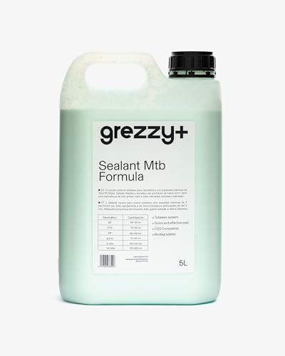 GREZZY+ | Liquido Sellante Antipinchazos Tubeless MTB 5L Sellante Antipinchazos Sealant Tubeless Liquid MTB | Grezzy Plus Liquido Sellante Premium