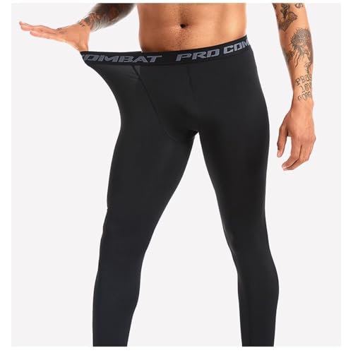 Leggings de compresión térmicos para hombre con forro polar interior pack de 2 3
