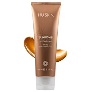 Nu Skin Sunright Insta Glow Self Tanner Gel | 4.2 oz | Summer Tan | Face & Body Bronzer | Beauty & Skin Care | Vitamin E & Avocado Oil & Amino Acids