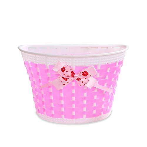 MINI-FACTORY Bike Accessories 4Pcs/Set Bicycle Basket Bell Decoration Play Gift Set for Girls (Basket + Bell + Streamer + Wheel Spoke) - Thumbnail 5