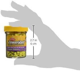 Berkley PowerBait Crappie Nibbles, 1 oz, Glow Yellow, photo 3 of 3