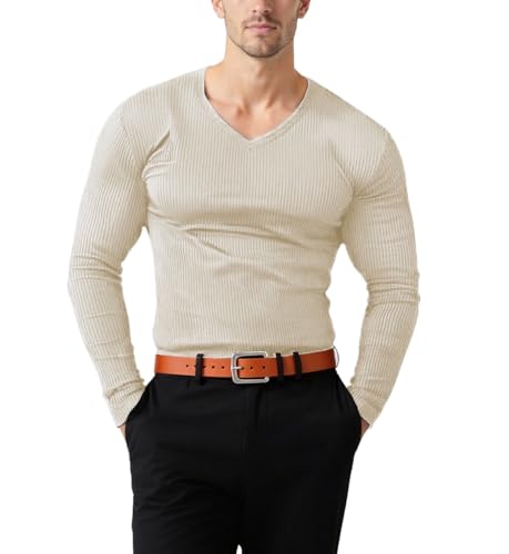T-Shirt Homme Thermique Manches Longues contre le froid hivernal en coupe slim