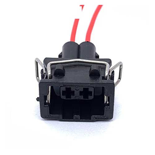 KAAUSE 2 Pin Auto 3,5 mm Drehen Lampenhalter Stecker Kabelbaum Auto Stecker Wasserdichter Elektronischer Stecker Mit Kabel Kompatibel mit 357972752