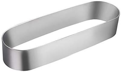 Mousse Rings Stainless Steel Mini Cookie Cutters Mini Long Oval Mousse Ring Mold Metal Baking Tiramisu Mold for Kitchen Baking Sponge Cakes Dessert Pies