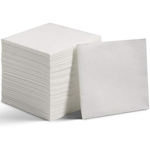 200 Linen-Feel Lunch Napkins - Disposable Cloth-Like Luncheon Paper Napkins - Soft and Absorbent Cloth-Like Napkins For Kitchen, Parties, Weddings, Dinners or Events (Pack of 200) Cover