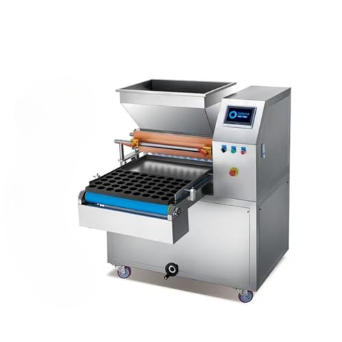 Máquina de llenado de masa para cupcakes de panadería con control de volumen ajustable, depósito de doble boquilla, equipo de inyección de cupcakes de alto rendimiento