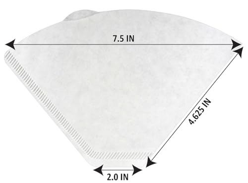 Image of Amazon Basics Number 4 Cone Coffee Filters for 8-12 Cup Coffee Makers, White, 100 Count