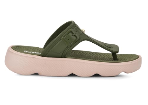 Image of ACTION Women's Thong Flip-Flops | Comfortable, Stylish Footwear for Everyday Use | Lightweight, Cushioned Footbed, Non-Slip Sole | Perfect for Summer, Beach, and Casual Wear