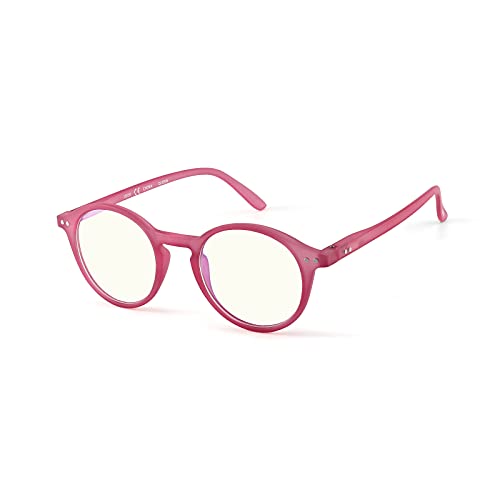 JOOX Blue Light Blocking Reading Glasses for Women, Round Anti Glare Readers with Spring Hinge