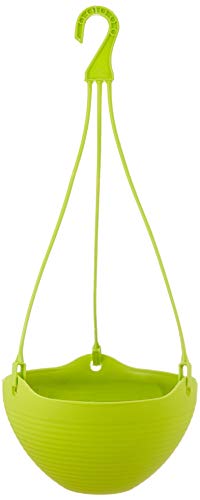 GARDENS NEED 100% Virgin Plastic Bell Pot | Set of 4 Hanging Planter, (20cm x 20cm x 22cm, Lemon Green) GARDENS NEED 100% Virgin Plastic Bell Pot | Set of 4 Hanging Planter, (20cm x 20cm x 22cm, Lemon Green)