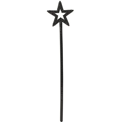 Qeuly Star Wand Silver Fairy Wand 13 Inches Angel Wand Star Magic Princess Wands Plating Silver Star Stick