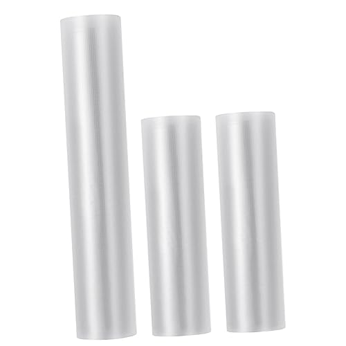 KOMBIUDA Vacuum Seal Bags Roll 3 Packs Bags Vacuum Pouch for Food Storage Preservation Bag Easy to Open and Close