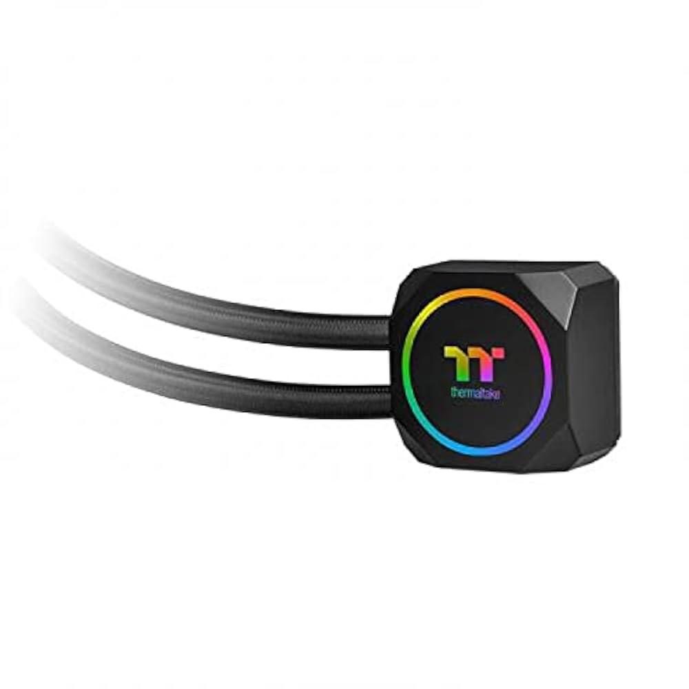 thermaltake - 完動品Thermaltake CPUクーラー超大型冷却ファン 静音 純銅 美しく冷やす、LEDリング実装静音ファン採用のサイドフロー型CPU