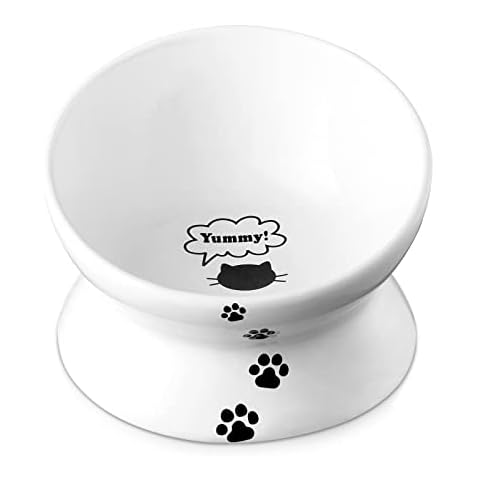 Y YHY 5.0" Tilted Cat Feeding Bowls Cover