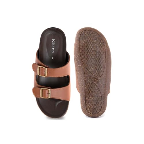 Image of Khadim's 1147933 Lightweight Durable Extra Soft Trendy Premium Stylish Casual Slip-On Sandals | Floaters For Men