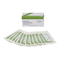 Nylon Wundnaht-Faden (12er Pack) | Der beste Wundnaht-Faden für educational Praxis Nur | Für Medizinstudenten, Doktoren, Zahnmediziner und Tierärzte | Seiden 3/0 Wundnaht-Faden | Wundnaht-Kit Zusatz