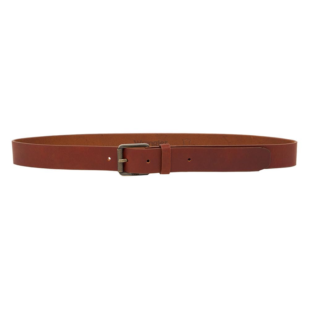Wrangler Men's Roller Buckle Belt, brown, 95