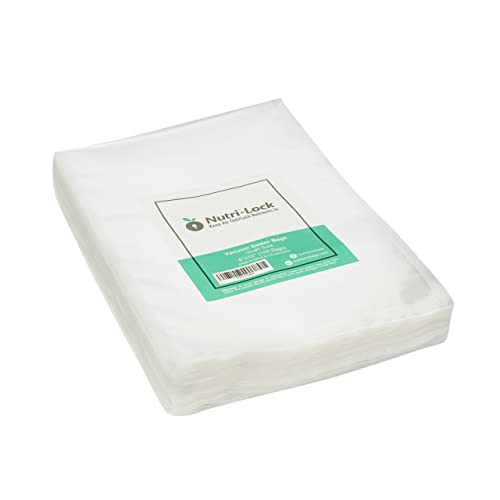 Vacuum Sealer Bags - Commercial Grade Bags - Works with Sous Vide -BPA Free - 100 Quart Bags 8x12 Inch