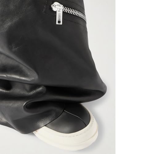 Women's Cargo Flares Sneak Boots Zip-Embellished Sneakers Slouch Folding Over The Knee Boot Black Stretch Tights Thigh Boots2