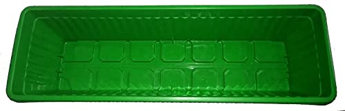 Green Live 25" Rectangular Planter Pot, Green, Pack of 3 - Image 3