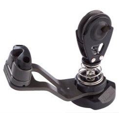 Nautos # HT 4266 - Mainsheet Swivel Base with Aluminum cam - Long arm - Block NOT Included.