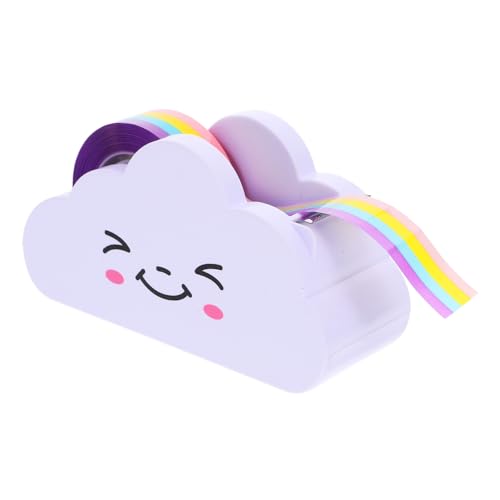 FUNNETOYU かわいいクラウド型テープディスペンサー テープ付き 精密カット可能 学校 オフィス向け 文具収納に や手帳用に便利