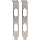 InLine Slotblech zur Montage von 2X Sub-D 9-pol Stecker/Buchse, beidseitig nutzbar, für PCI-Slot, Metall, 2er Pack, 11109A