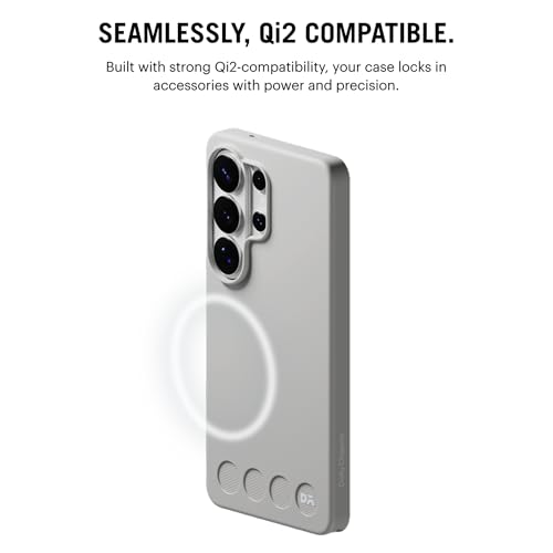 Image of DailyObjects Samsung Galaxy S26 Ultra Stack Classic Magnetic Case Cover | Compatible with Magnetic | Camera & Body Protection|Shock /Scratch Proof|Dual Hybrid Protection|Wireless Charging - Slate Grey