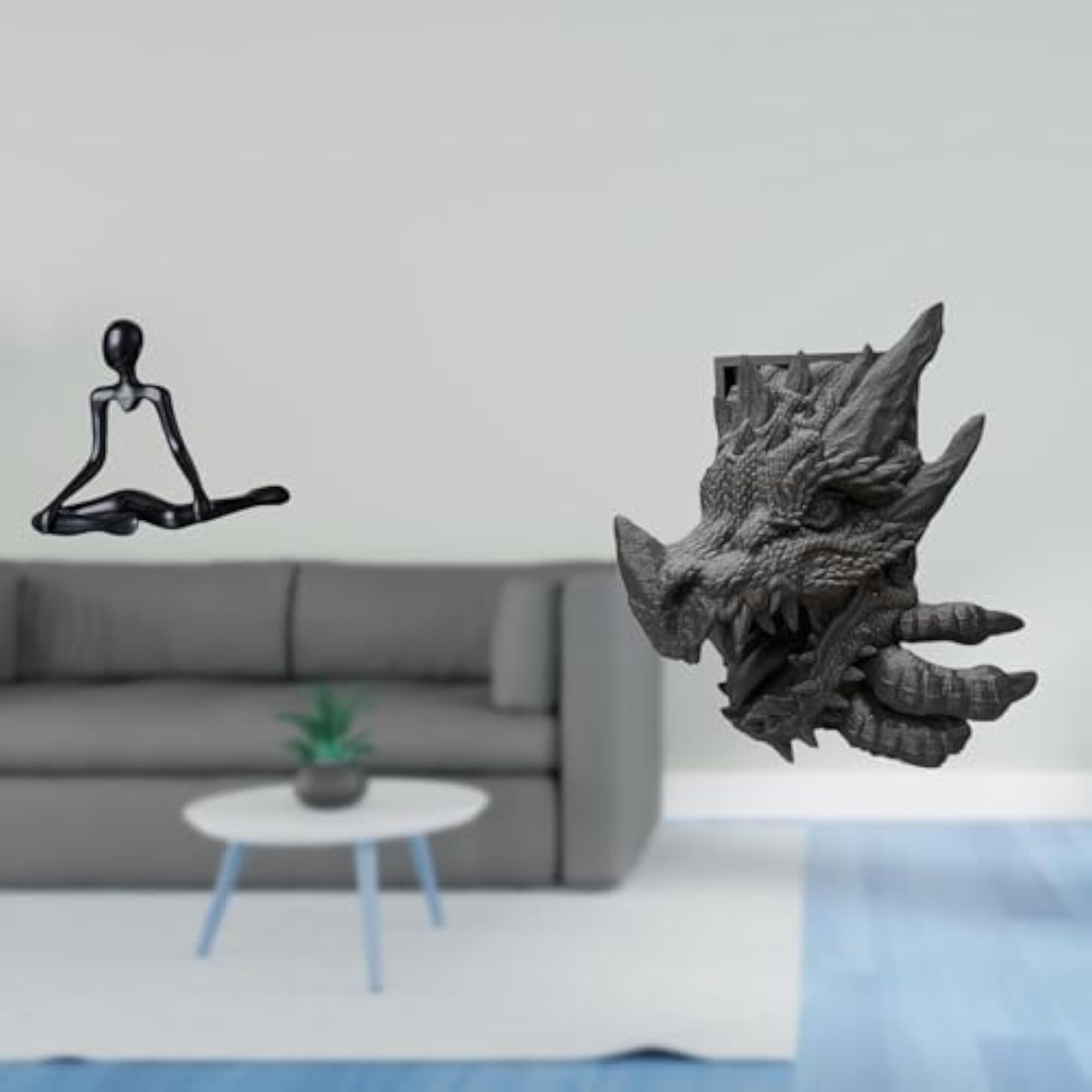 Creative Abstract Thinker Statue, Decorative Figurine Bookend