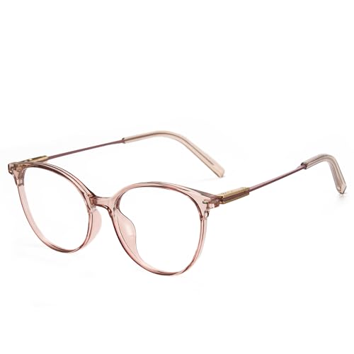 Image of Cyxus Round Blue Light Glasses Women Men Retro Circular Computer Glasses Anti Blue Light Blockers Reduce Eye-strain 8185