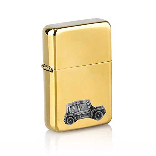 Briquet à essence British Car Moke : fini les pannes de vent avec ce mini doré