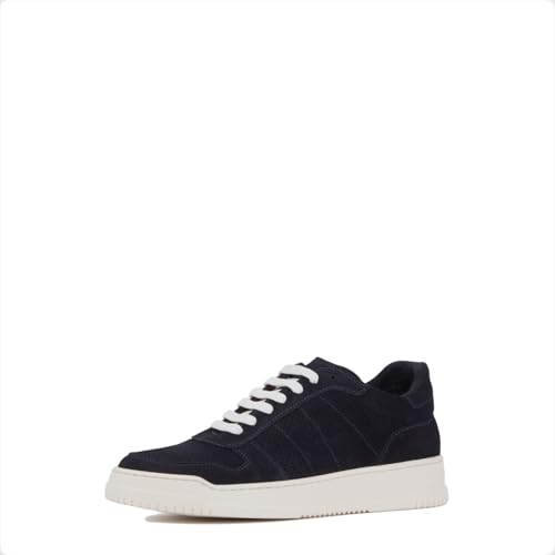 Image of Aquatalia Men's Cristo Sneakers Made in Italy, 70% Leather and 30% Tumbled Leather, Leather Lining, Round Toe, Rubber Outsole.