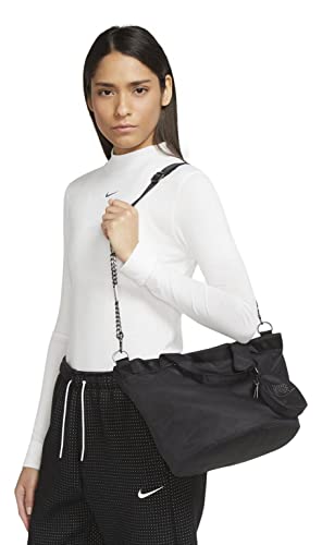Nike Sportswear Futura Luxe Women's Tote Purse Bag (10L) (Black/Light Smoke Grey) #TOP1