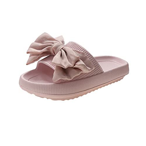 Flower Cloud Sliders for Women Non-Slip Bath Slippers House Quick Drying Slides Pillow Slipper Open Toe Soft Sandals Pink Yellow White Black