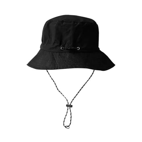GIEEU Sombrero de Pescador Impermeable, Sombrero de Sol Plegable con Correa Ajustable, Gorra de Pesca de Secado rápido para Hombres y Mujeres, Camping, Senderismo (Negro) GIEEU Sombrero de Pescador Impermeable, Sombrero de Sol Plegable con Correa Ajustable, Gorra de Pesca de Secado rápido para Hombres y Mujeres, Camping, Senderismo (Negro)