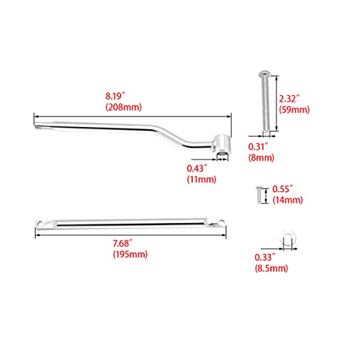 Soporte para Alforjas de Motocicleta - Barras de Protección Cromadas o Negras para Kawasaki Vulcan VN 400/800/900/1500/1600/1700 y otras marcas miniatura 4