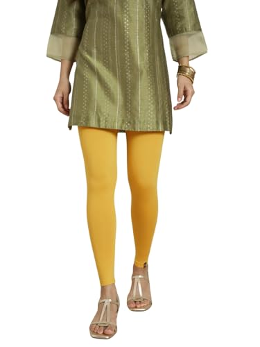Image of TWIN BIRDS Women Viscose Ankle Leggings | Stretchable Kurti Wear Bottom