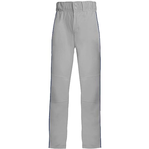 adidas Youth Icon Pro Piped Open Hemmed Baseball Pants MD Gray | Royal